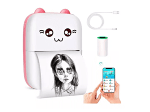 Mini Impressora de Bolso Gato Portátil