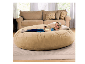 Puff Gigante Redondo140x20 sem Enchimento Suede Premium