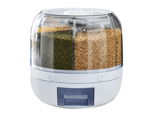 Dispenser Giratório para Armazenar Grãos Cereais 6 em 1